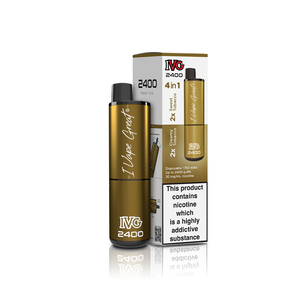 IVG 2400 2 IN 1 MULTI FLAVOUR TOBACCO